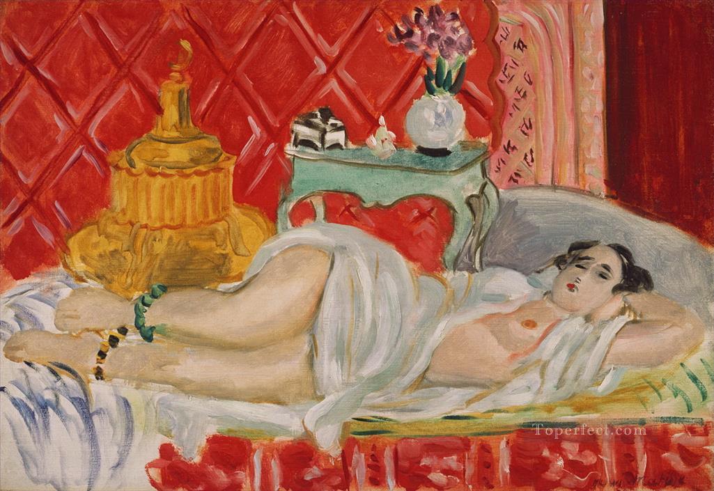 Odalisca Armonía en rojo desnudo 1926 fauvismo abstracto Henri Matisse Pintura al óleo